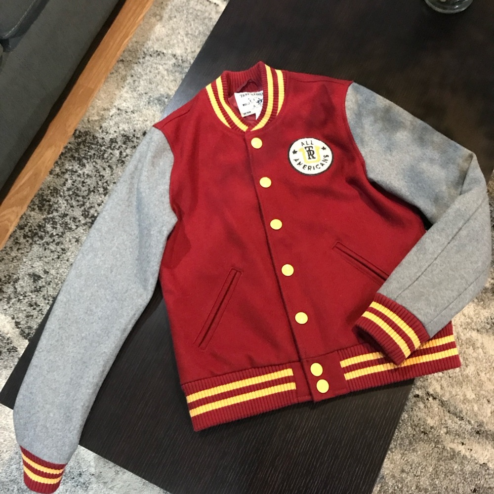 True Religion varsity jacket size M - Picture 2 of 5